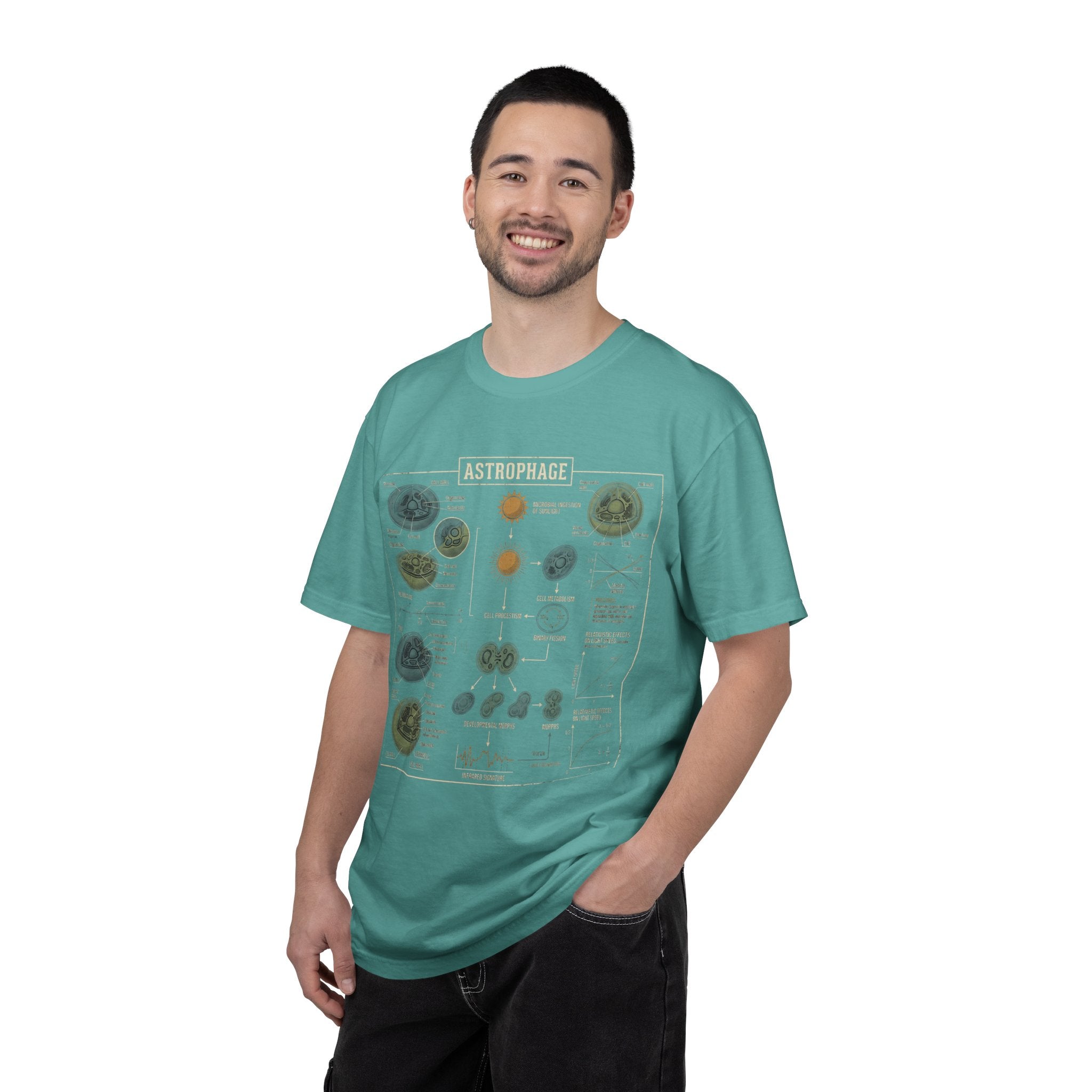 Astrophage Diagram T-Shirt — Science Illustration Tee