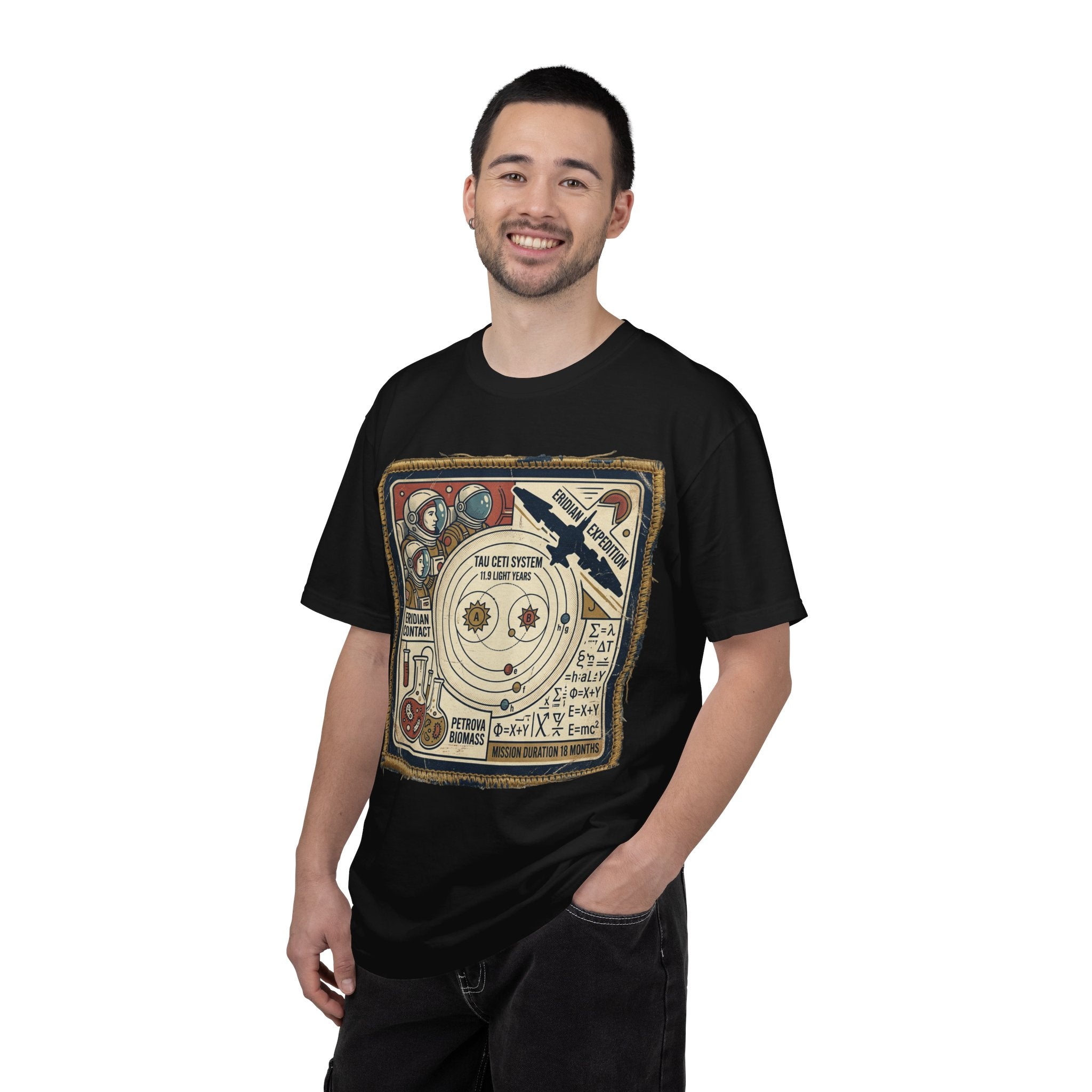 Solar System Vintage Diagram T-Shirt — Retro Space Science Graphic Tee