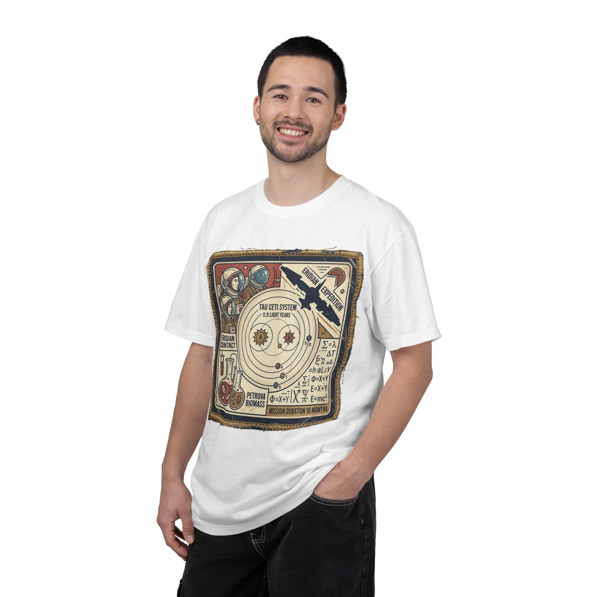 Solar System Vintage Diagram T-Shirt — Retro Space Science Graphic Tee