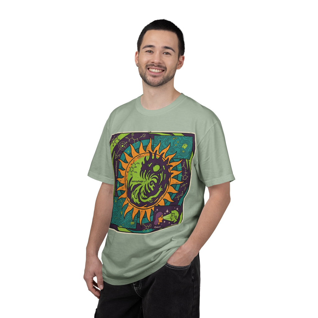 Psychedelic Sun & Moon Graphic T-Shirt