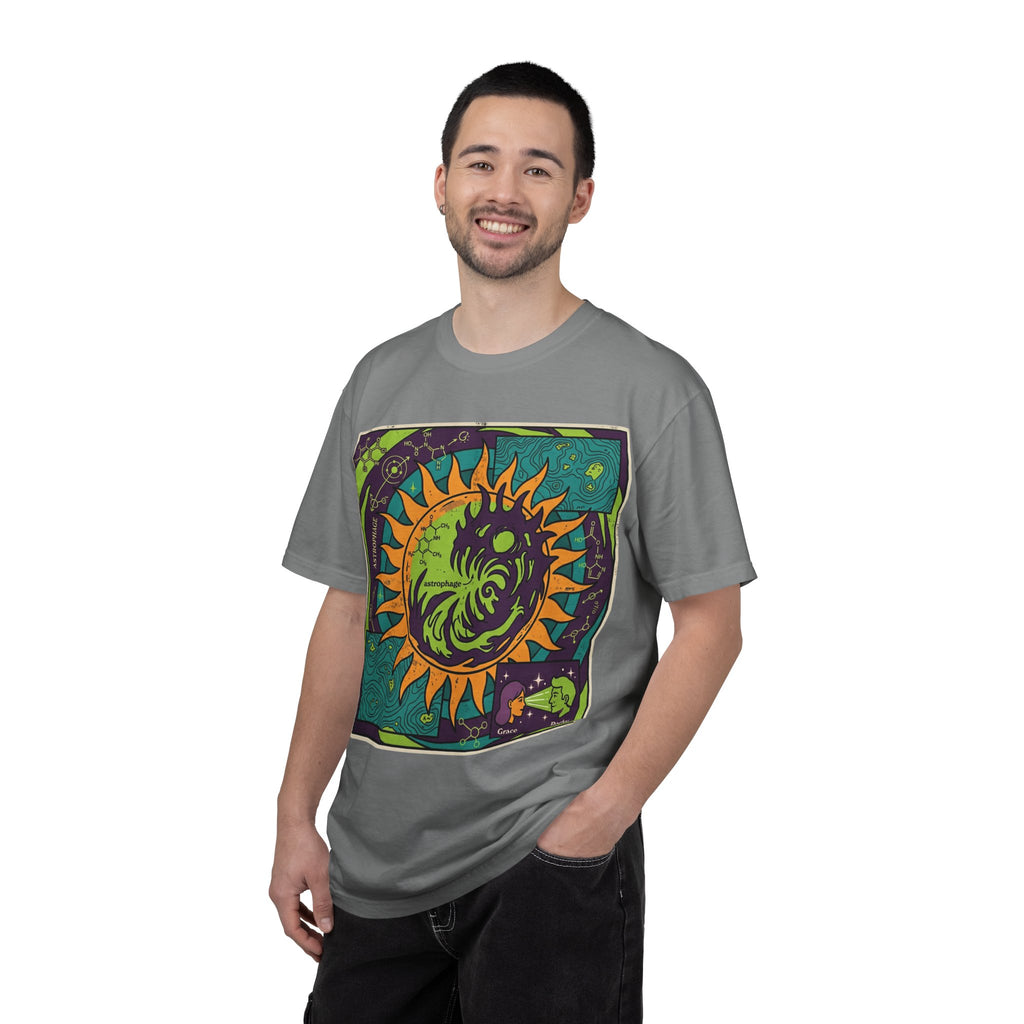 Psychedelic Sun & Moon Graphic T-Shirt