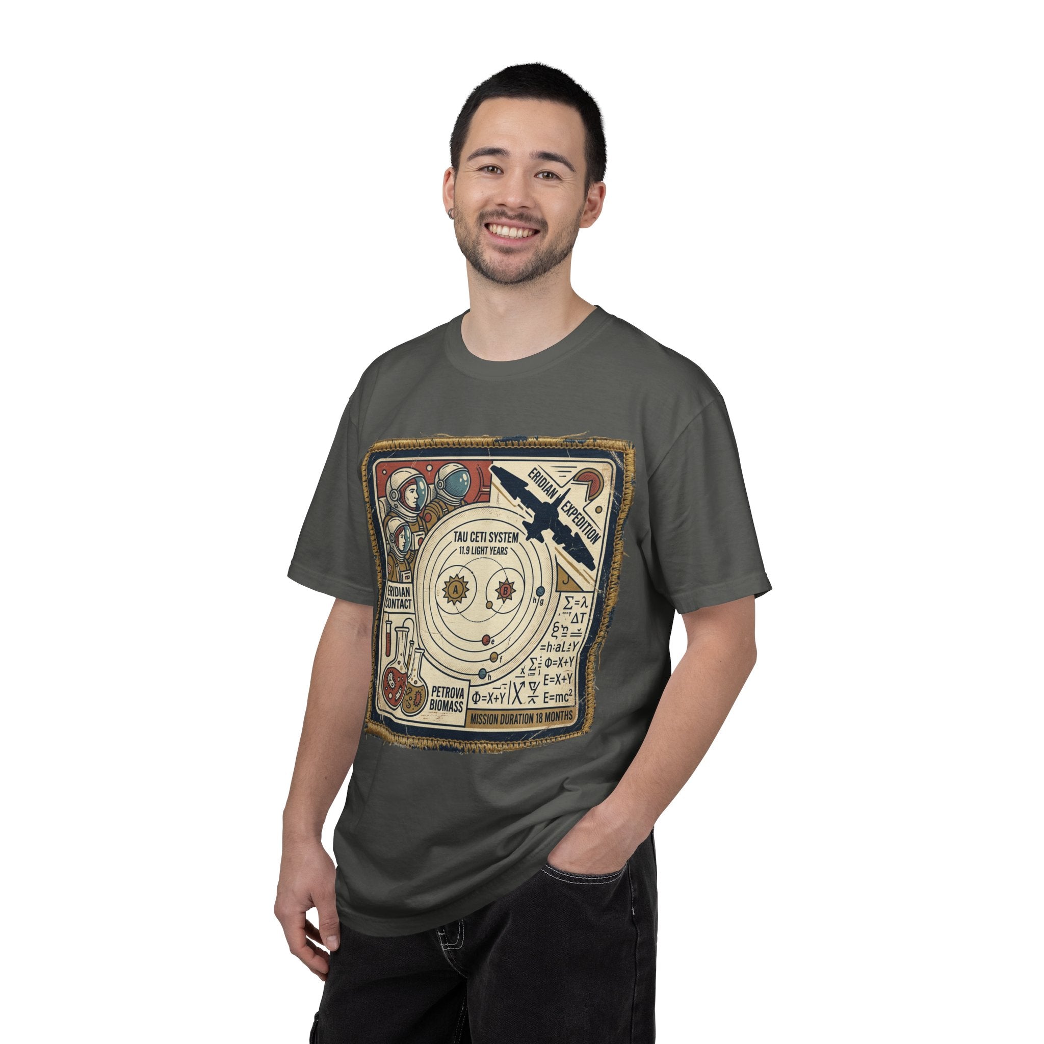 Solar System Vintage Diagram T-Shirt — Retro Space Science Graphic Tee