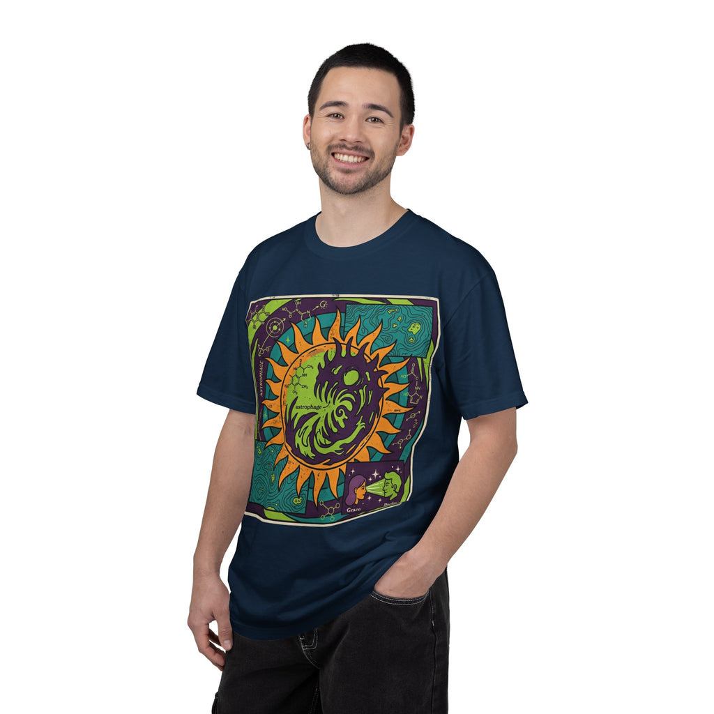 Psychedelic Sun & Moon Graphic T-Shirt