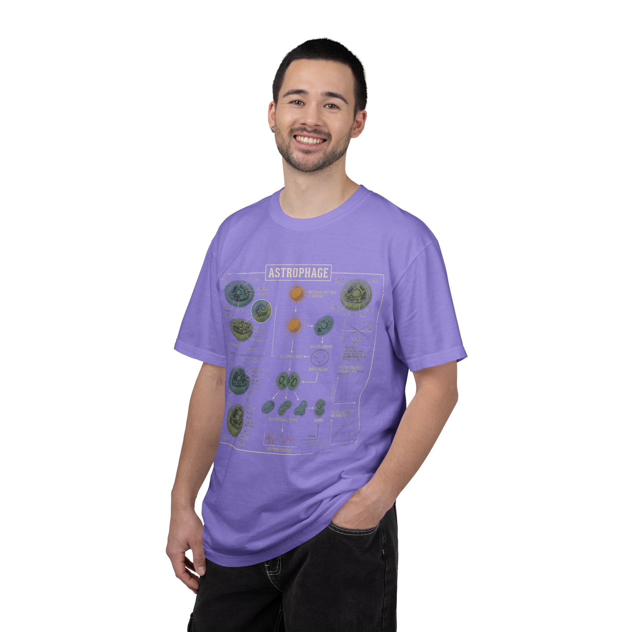Astrophage Diagram T-Shirt — Science Illustration Tee
