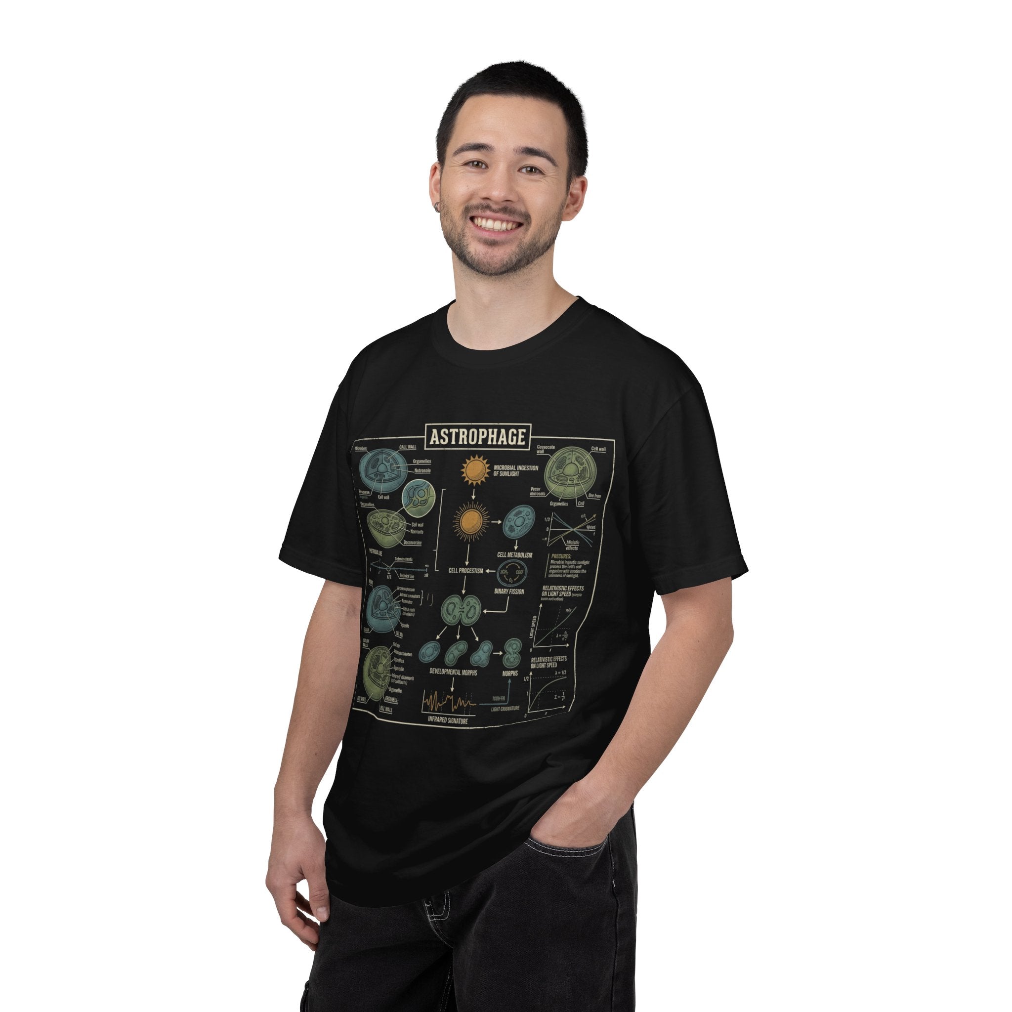 Astrophage Diagram T-Shirt — Science Illustration Tee