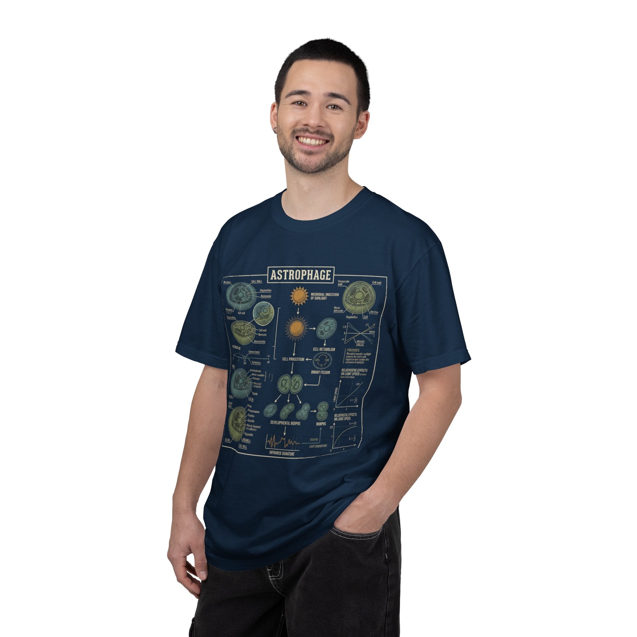 Astrophage Diagram T-Shirt — Science Illustration Tee