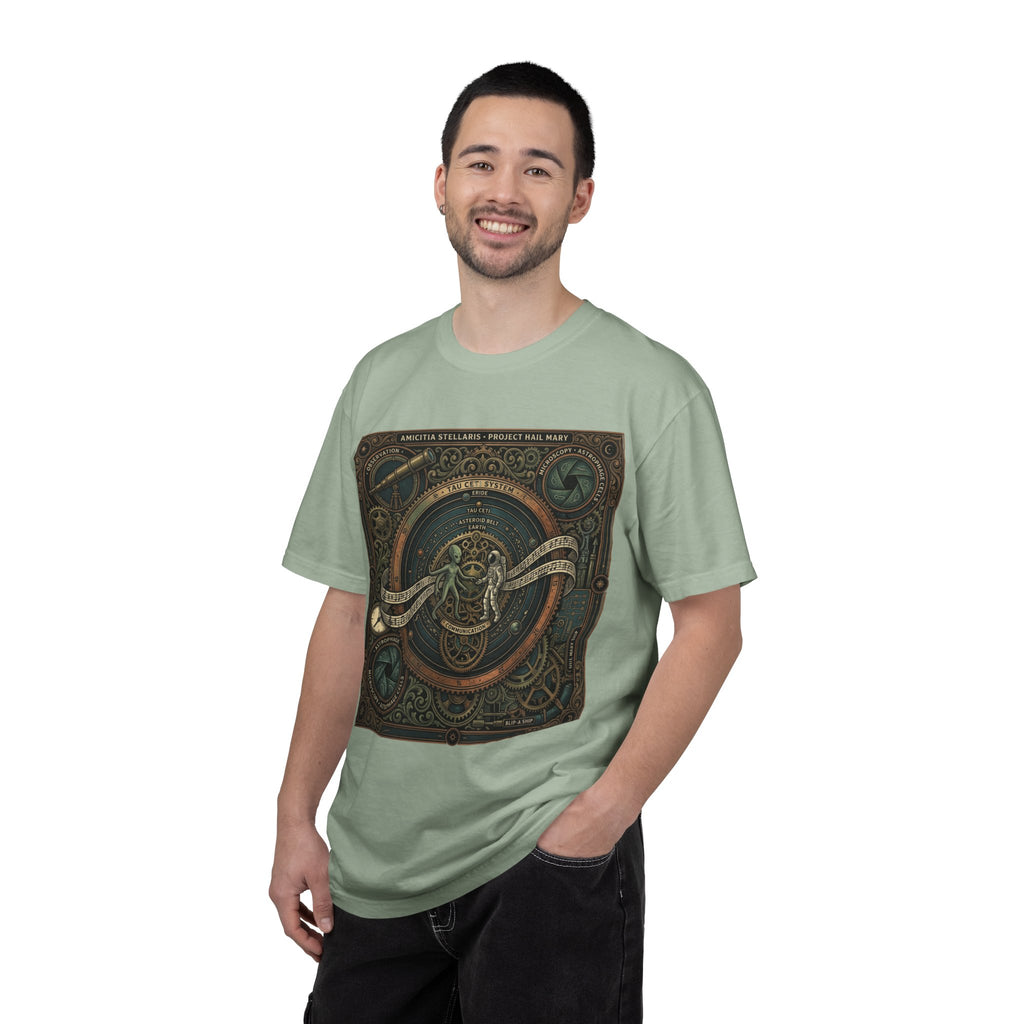 Vintage Nautical Compass T-Shirt — 'Navigate the Stars' Graphic Tee