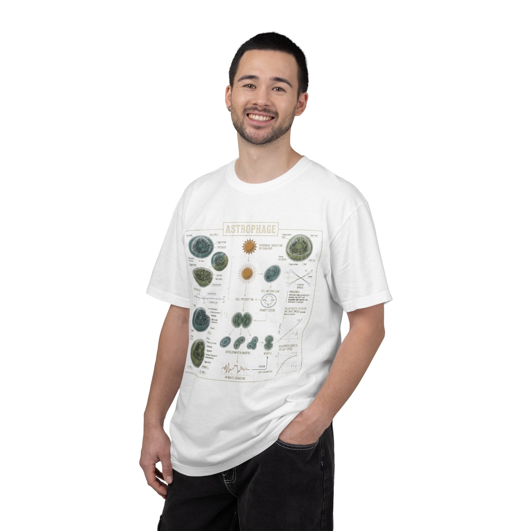 Astrophage Diagram T-Shirt — Science Illustration Tee