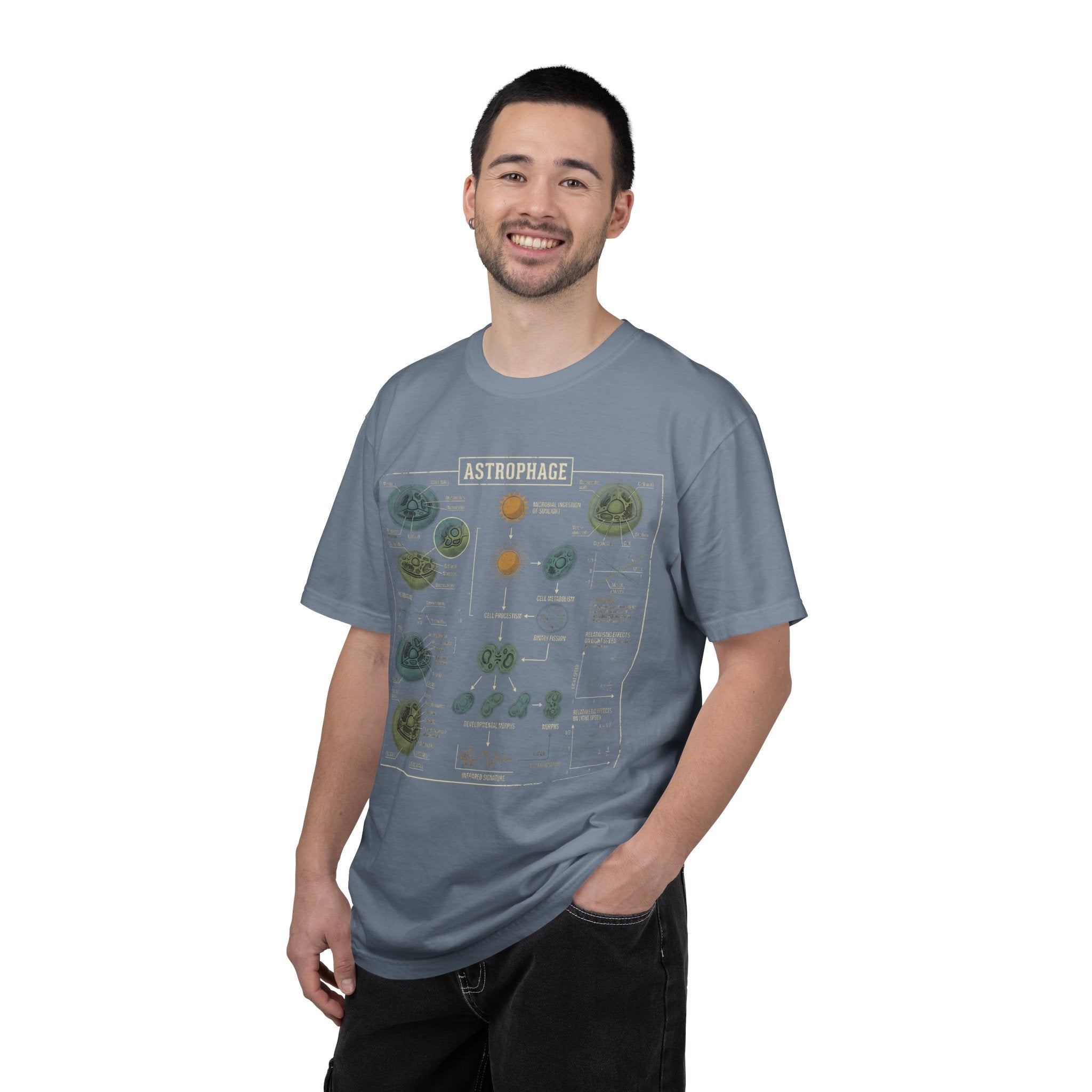 Astrophage Diagram T-Shirt — Science Illustration Tee
