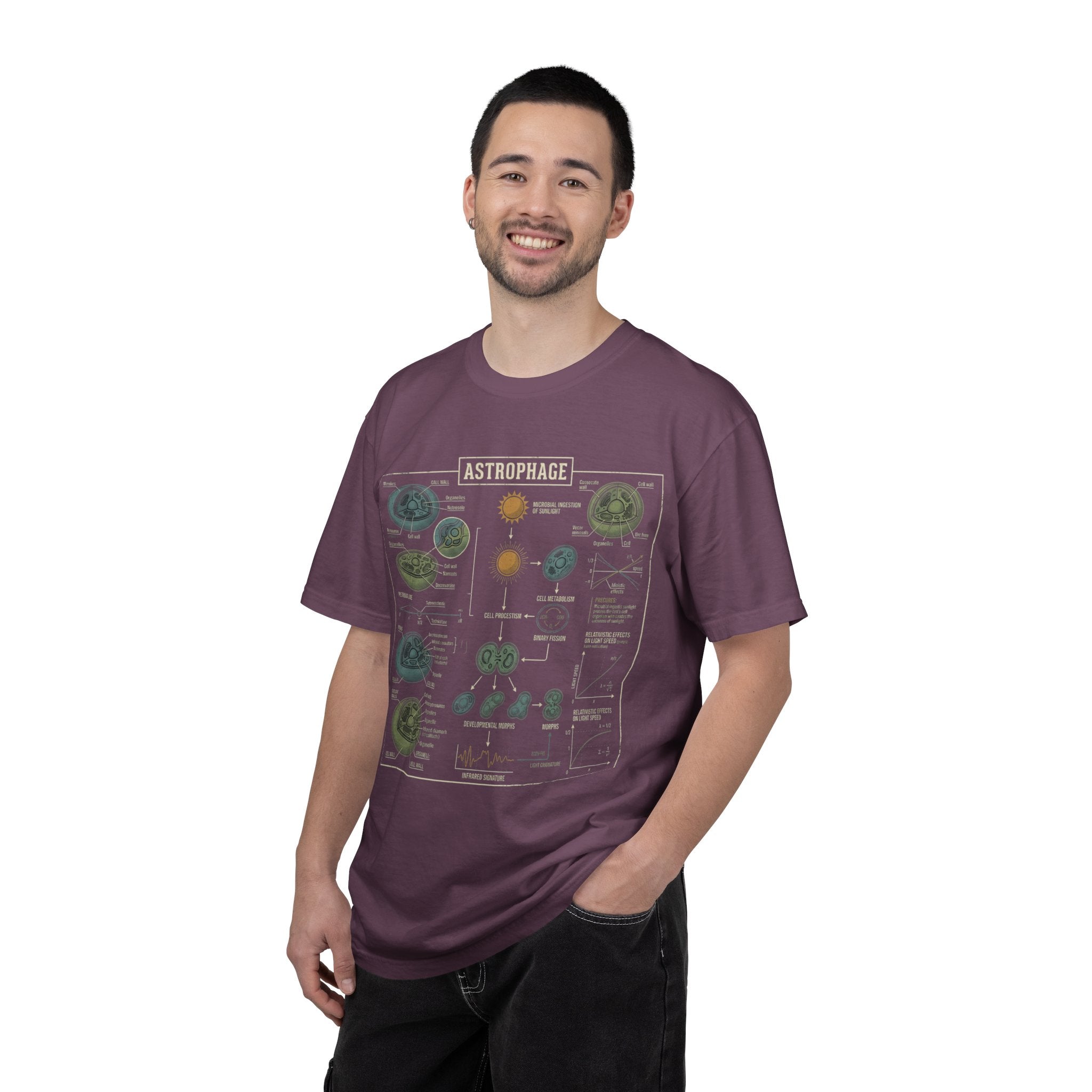 Astrophage Diagram T-Shirt — Science Illustration Tee