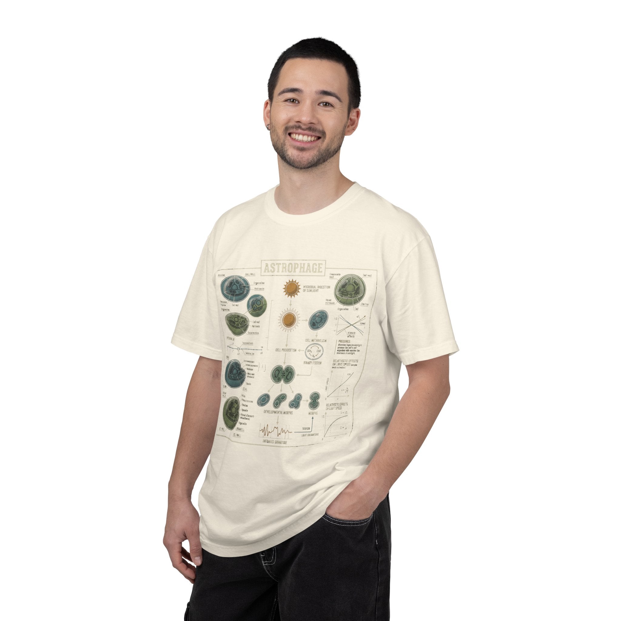Astrophage Diagram T-Shirt — Science Illustration Tee