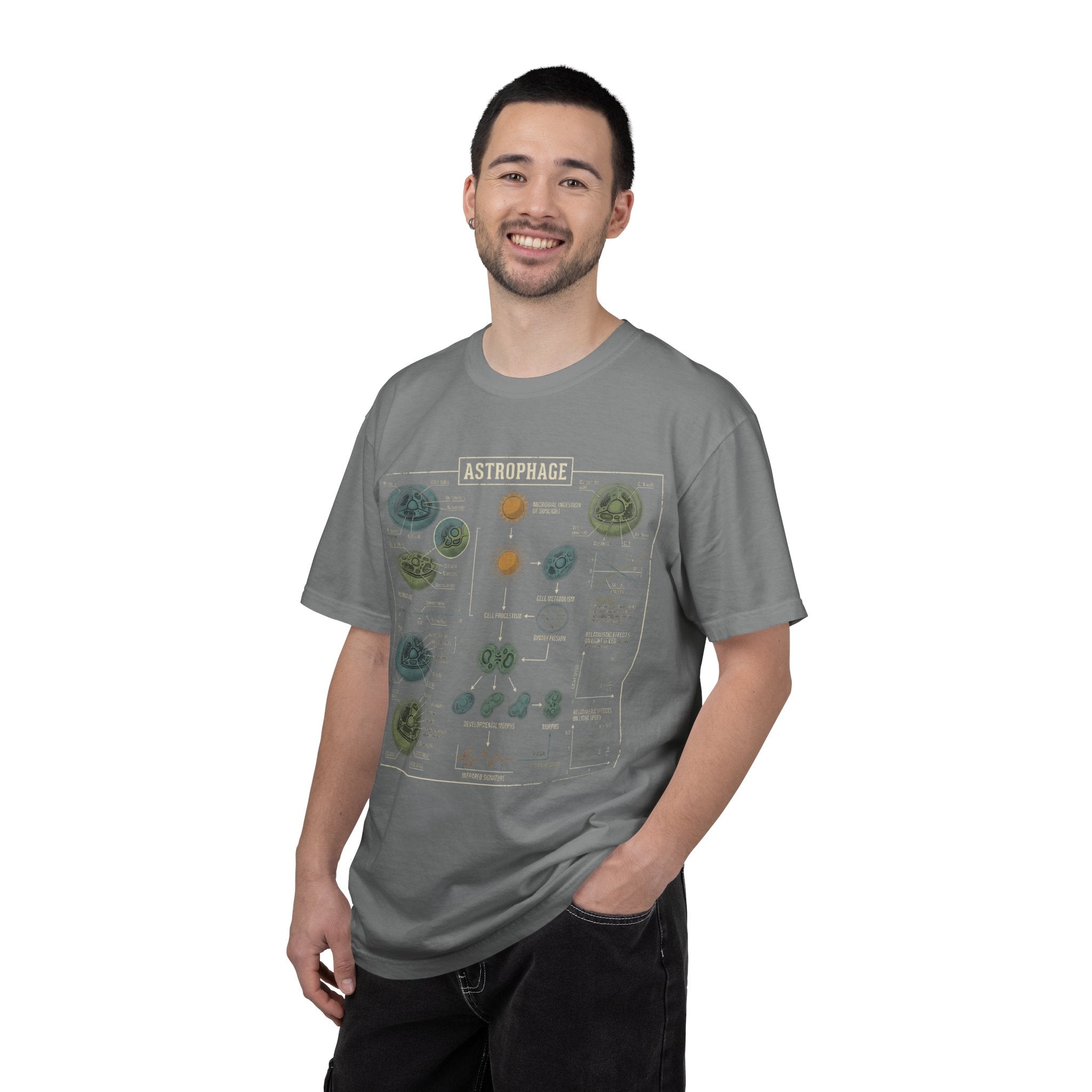 Astrophage Diagram T-Shirt — Science Illustration Tee