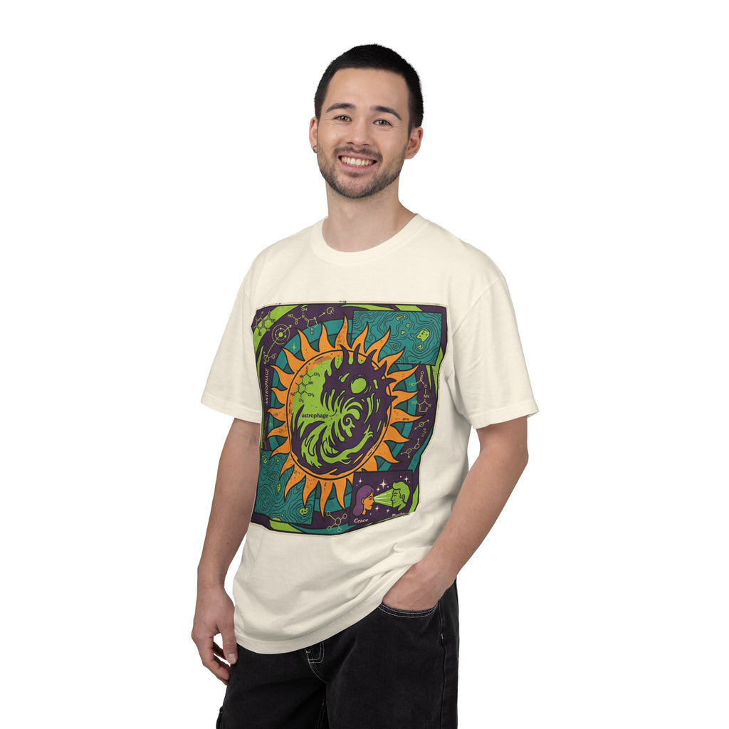 Psychedelic Sun & Moon Graphic T-Shirt