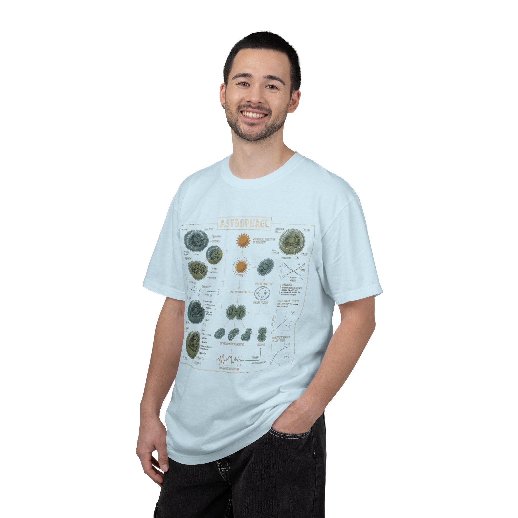 Astrophage Diagram T-Shirt — Science Illustration Tee