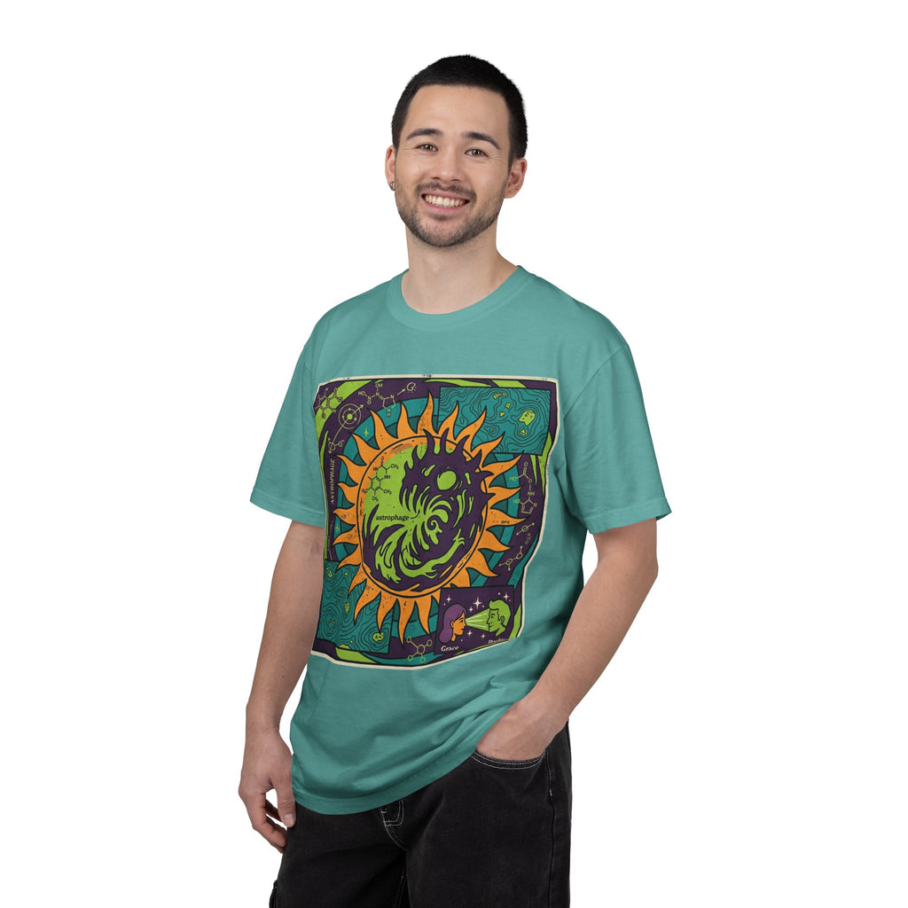 Psychedelic Sun & Moon Graphic T-Shirt
